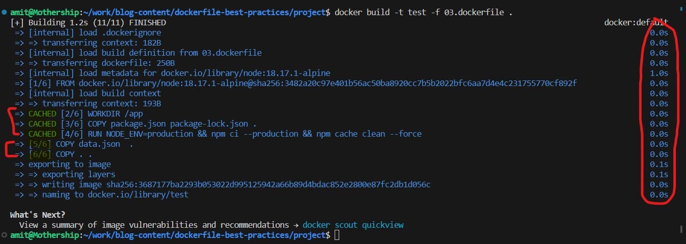 Docker image size large