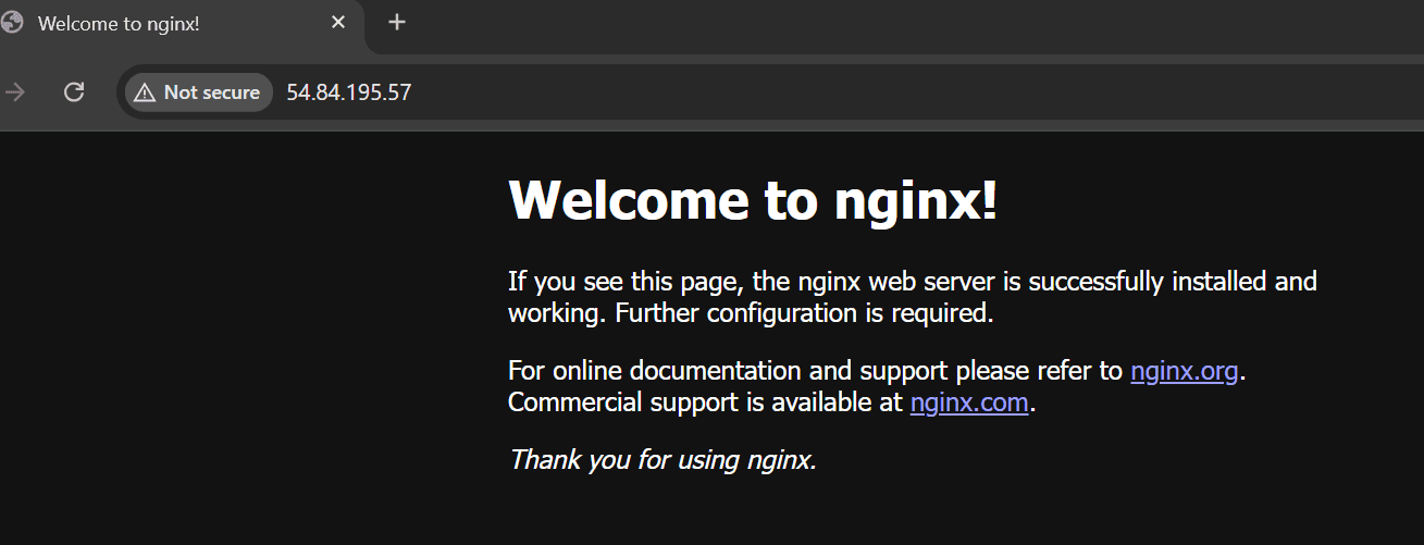 default nginx